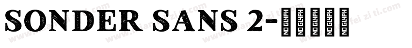 Sonder Sans 2字体转换